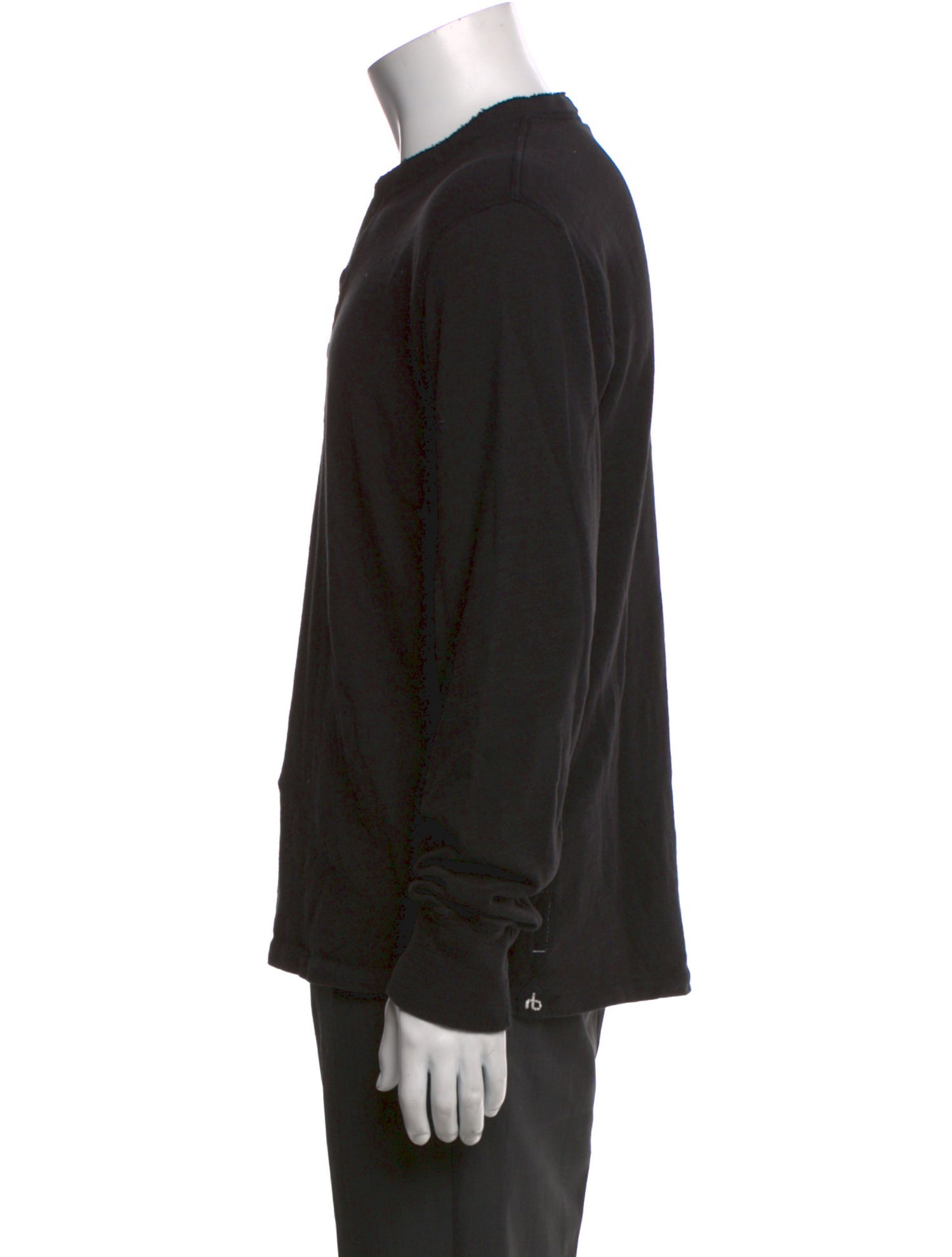 Rag & Bone Crew Neck Long Sleeve Polo Sweater